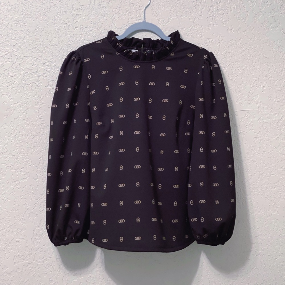 Black High Neck Blouse